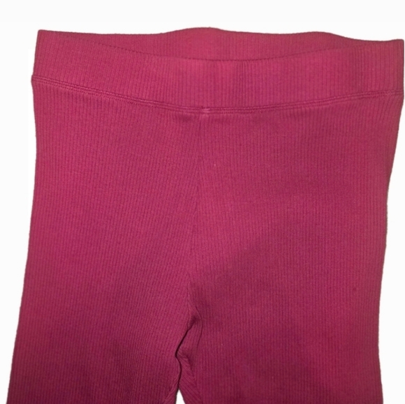 Victoria’s Secret PINK Womens Medium Collegiate Cable-Knit Foldover Flare Pants - Picture 2 of 4